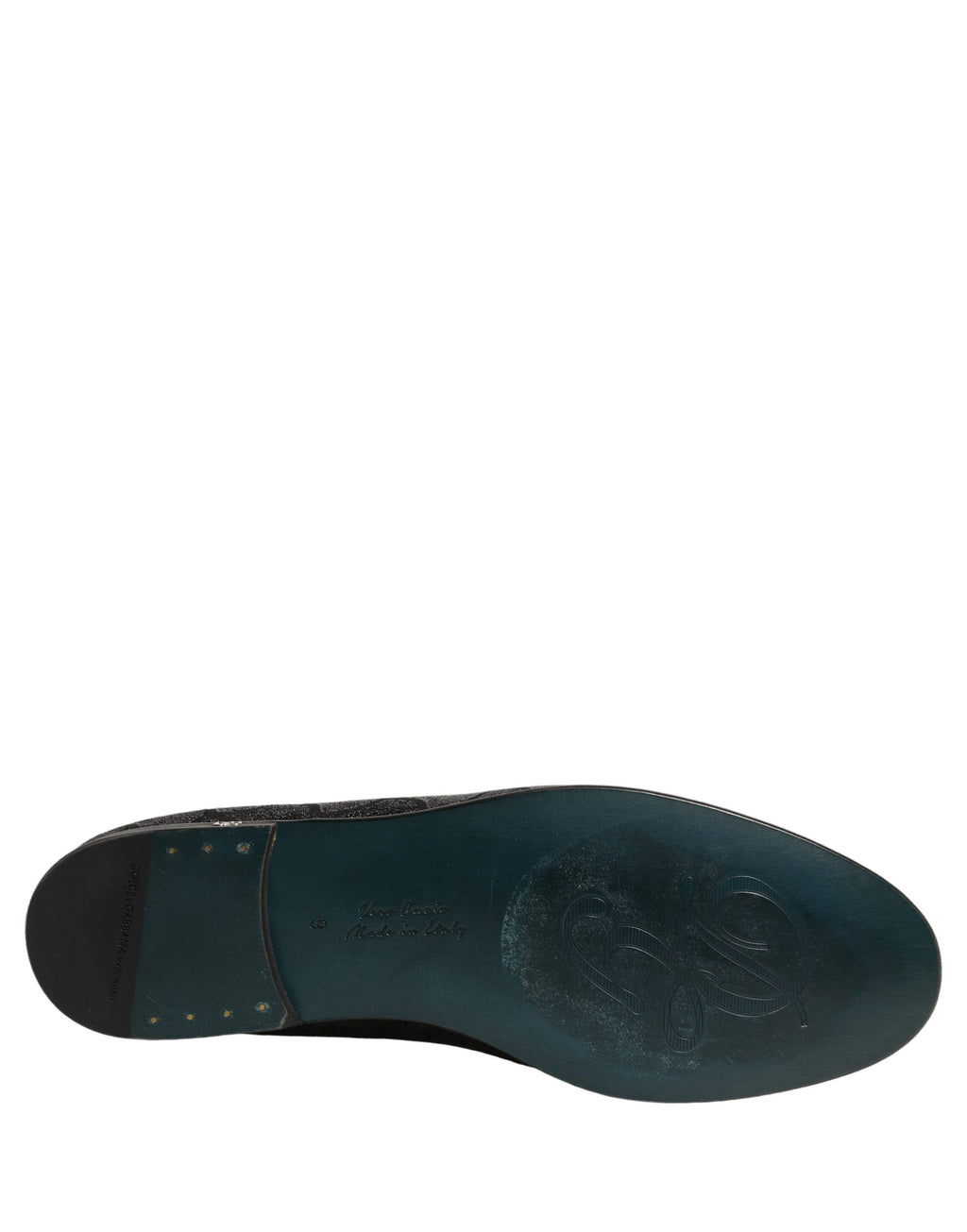 Black Glitter Brocade Men Dress Loafers Shoes