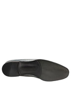 Gray Baroque Angel Velvet Men Loafers Shoes