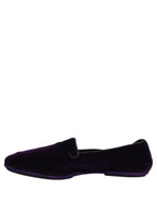Violet Velvet Slip On Men Flats Loafers Shoes