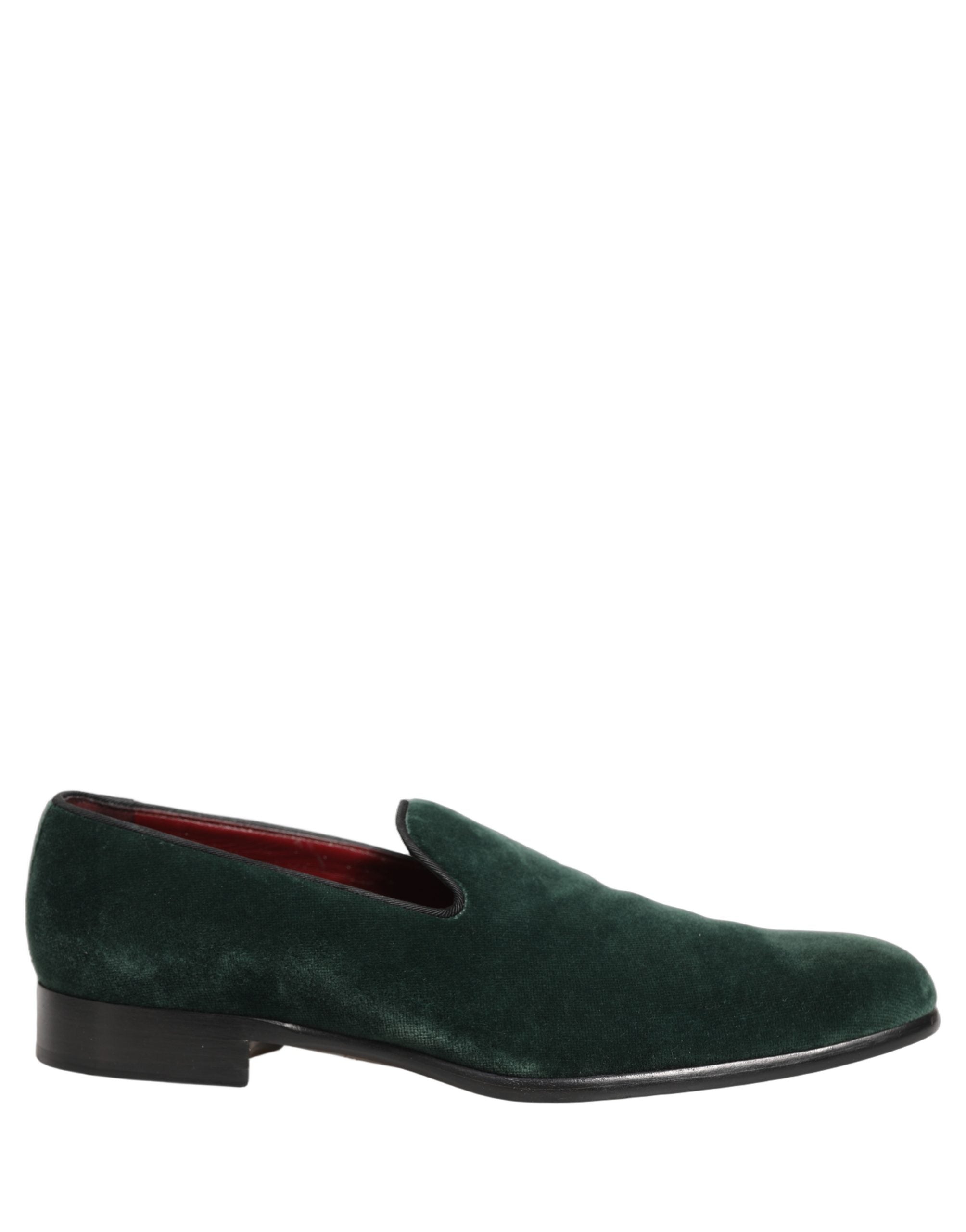 Green Suede Formal Slip On Men Loafers Shoes