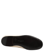 White Fur Shearling Men Dress Loafers Shoes