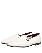 White Velvet Slip On Men Flats Loafers Shoes