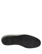 Silver Crystal Embellished Men Loafers Shoes