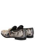 Multicolor Embroidered Sequin Loafers Shoes