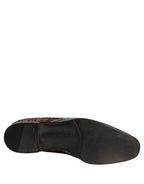 Multicolor Embroidered Sequin Loafers Shoes
