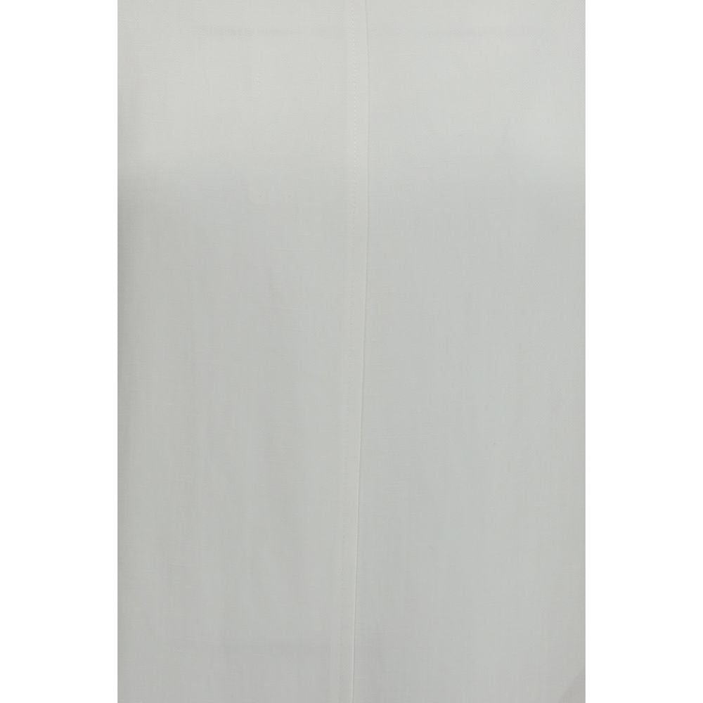 White Viscose Casual Dress