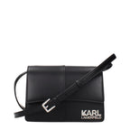 Black Polyethylene Crossbody Bag
