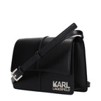 Black Polyethylene Crossbody Bag