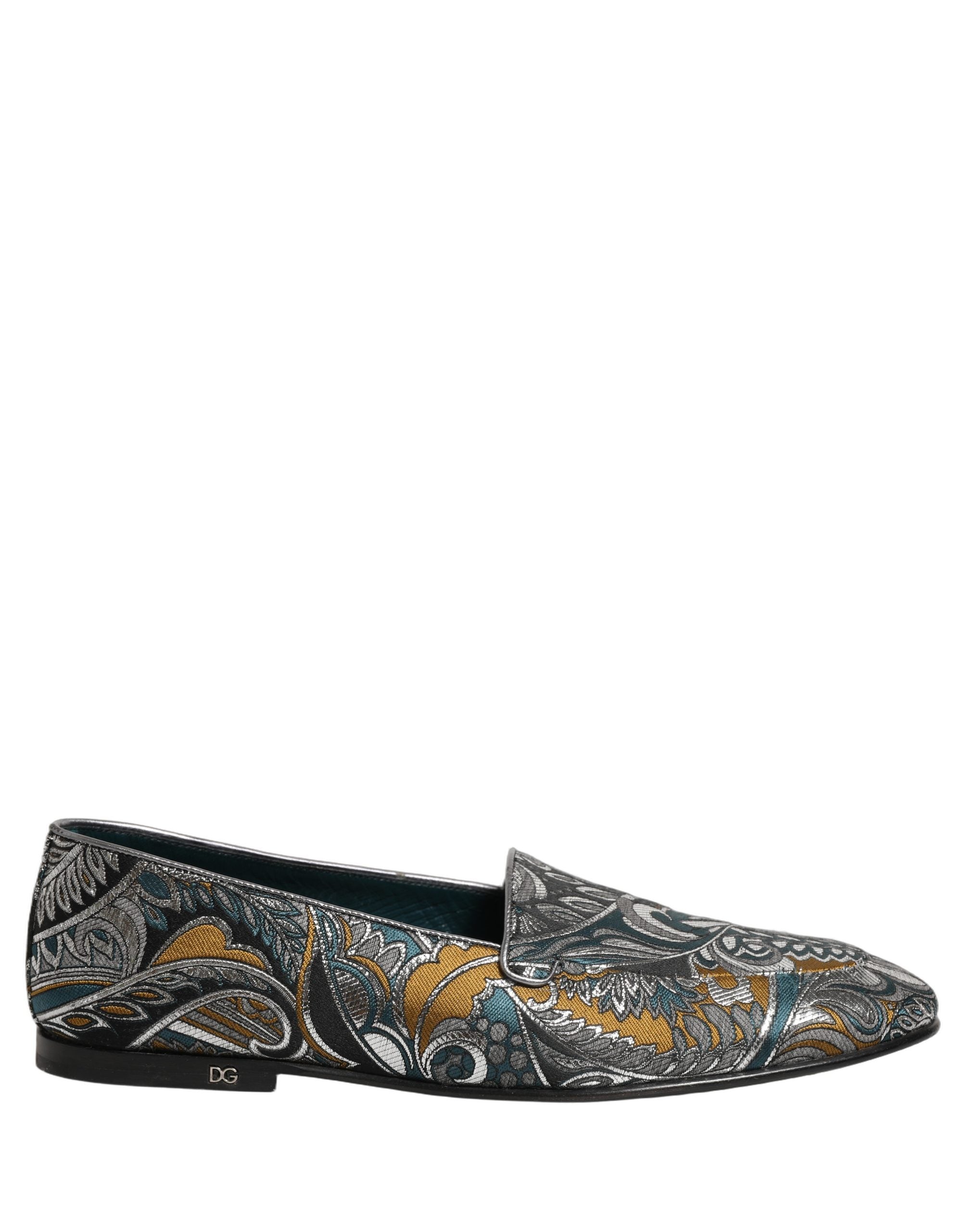 Multicolor Paisley Brocade Men Loafers Shoes