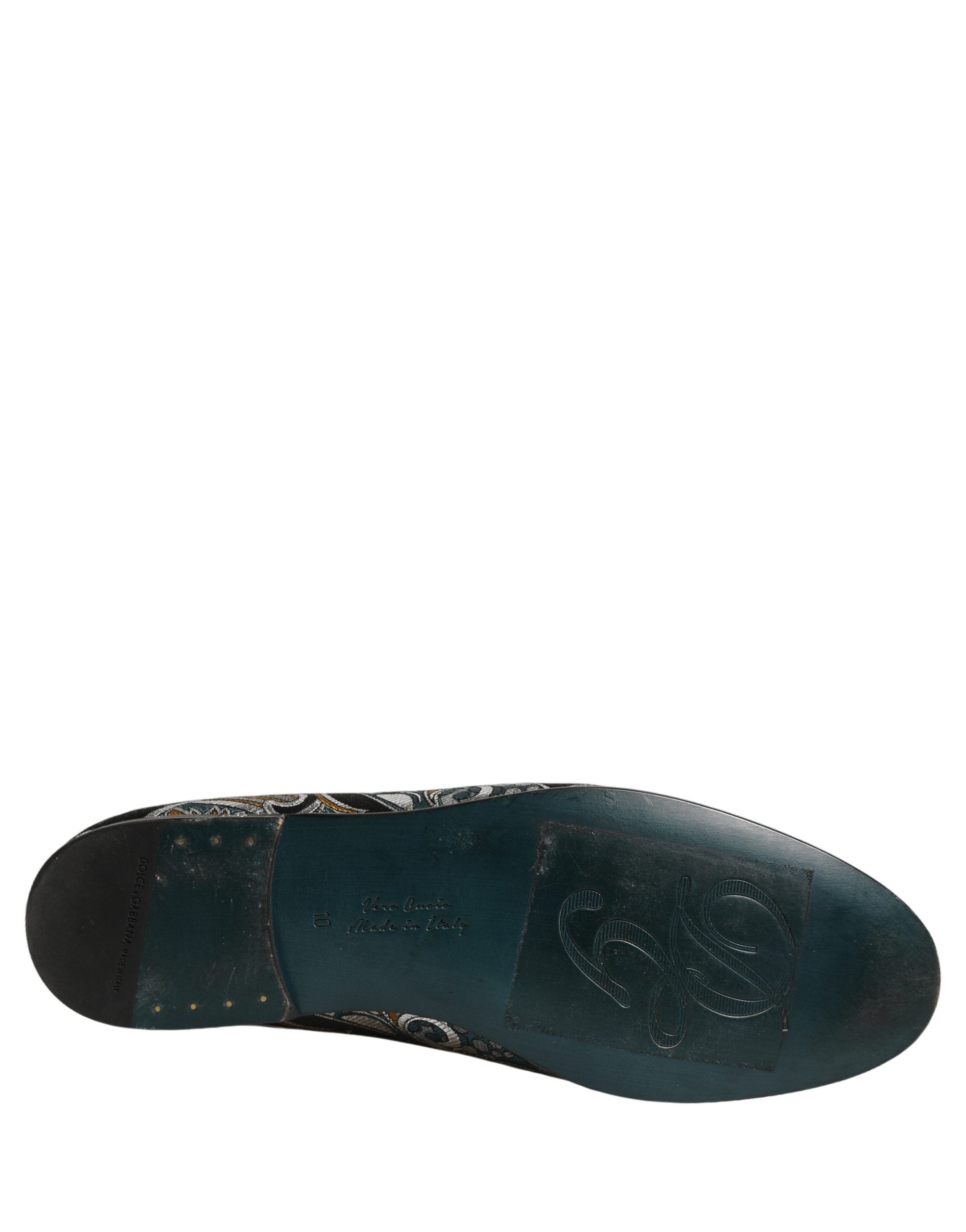 Multicolor Paisley Brocade Men Loafers Shoes