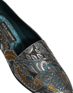 Multicolor Paisley Brocade Men Loafers Shoes