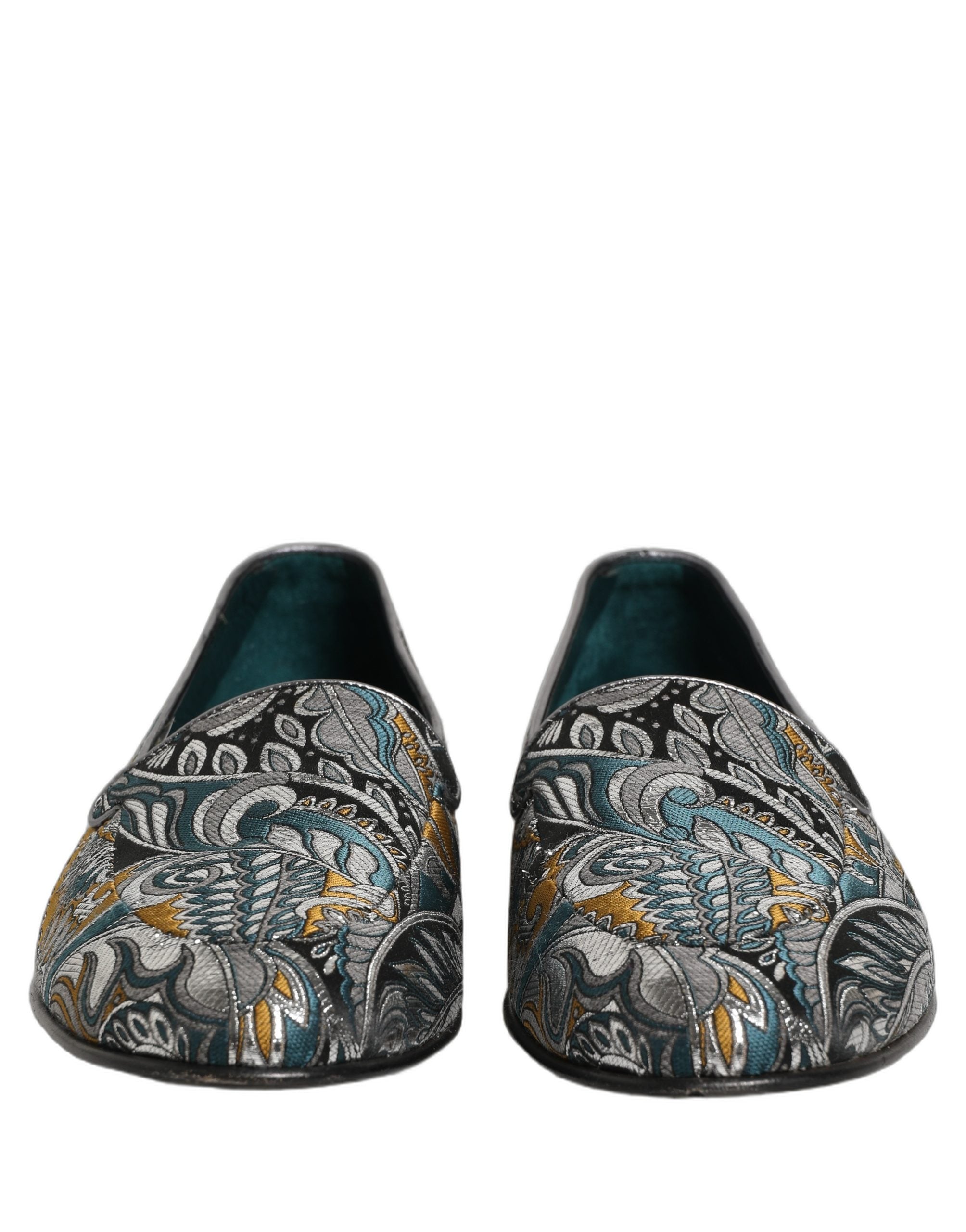 Multicolor Paisley Brocade Men Loafers Shoes
