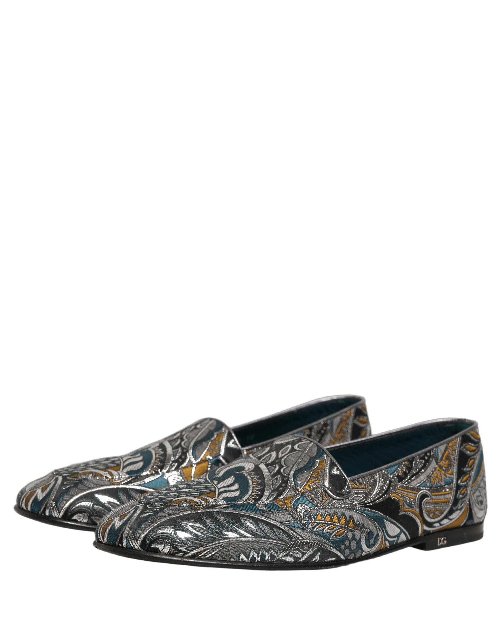 Multicolor Paisley Brocade Men Loafers Shoes
