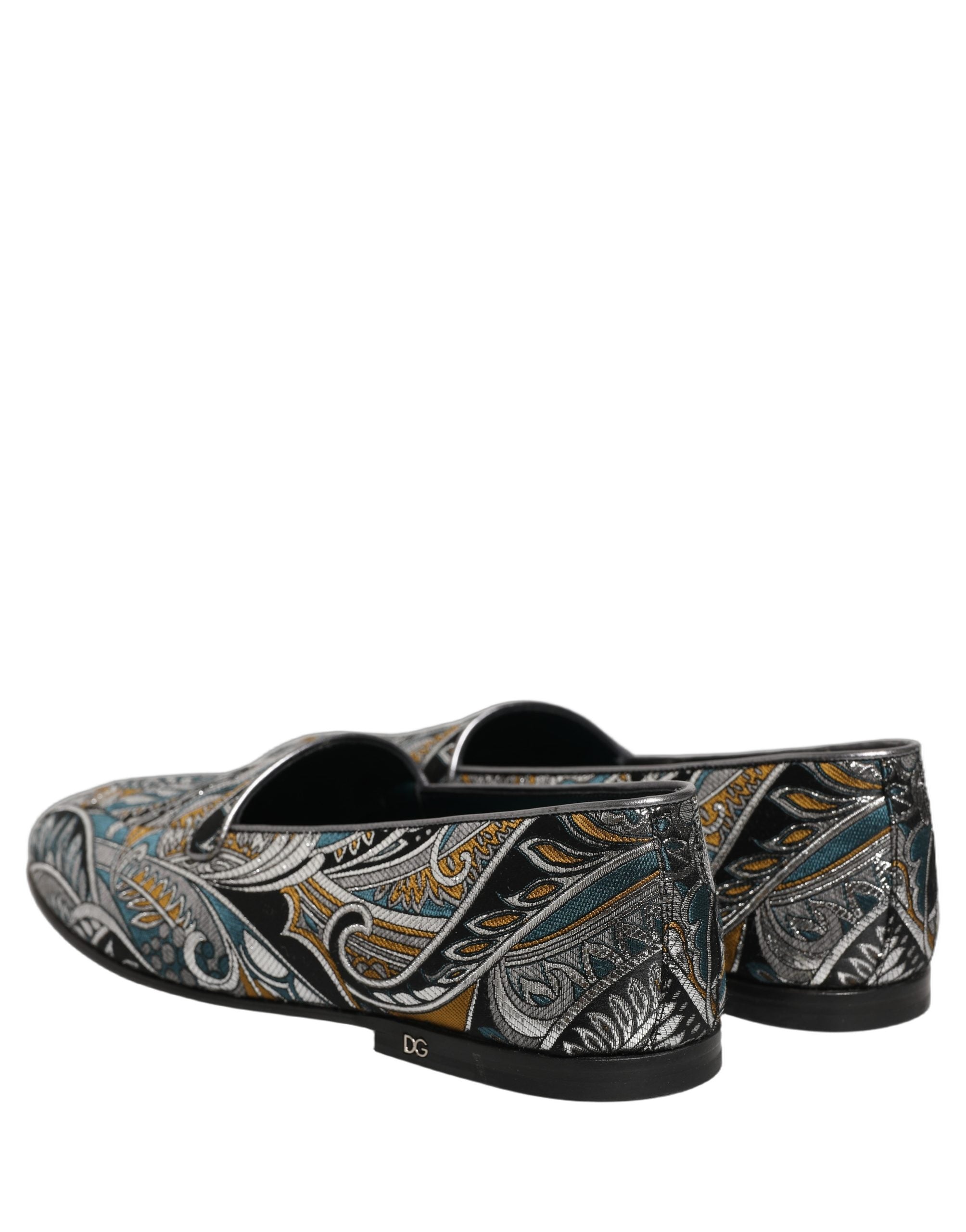 Multicolor Paisley Brocade Men Loafers Shoes