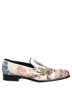 Multicolor Sequin Embroidered Loafers Shoes