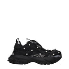 Black Fabric Sneakers