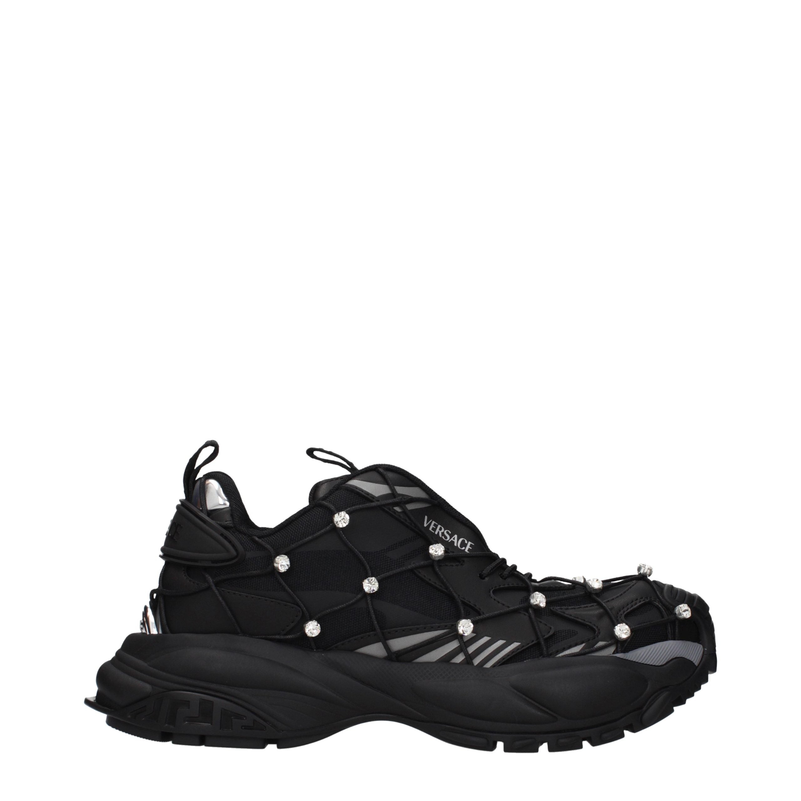 Black Fabric Sneakers