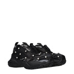 Black Fabric Sneakers