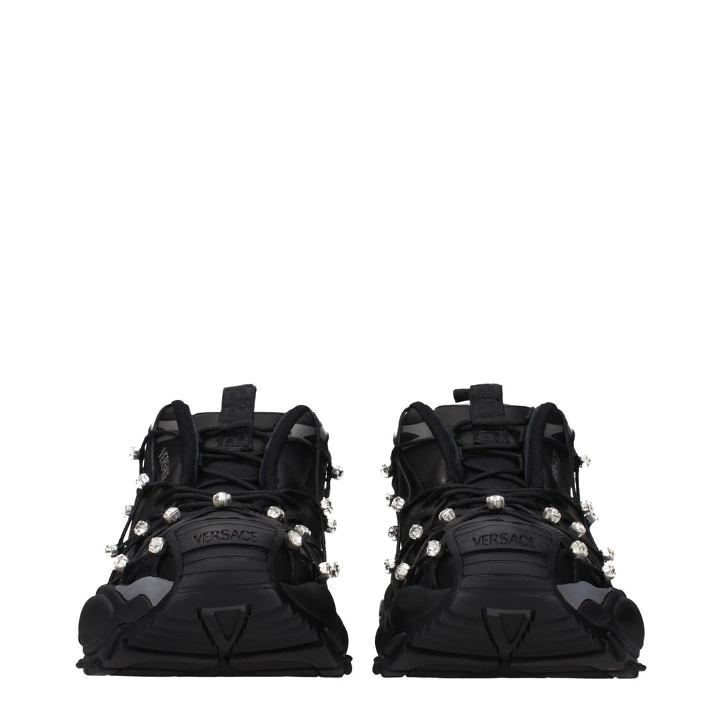 Black Fabric Sneakers