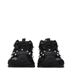 Black Fabric Sneakers