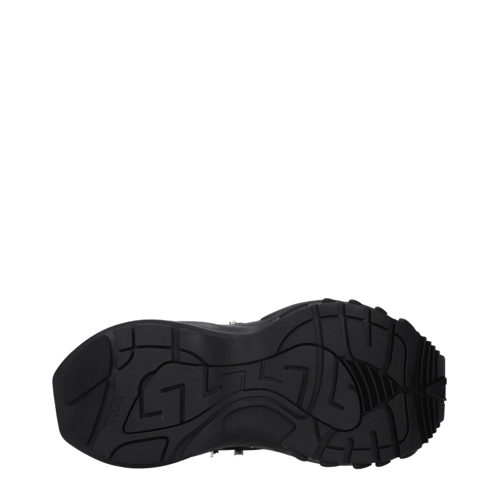 Black Fabric Sneakers