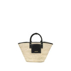 Beige Raffia Handbag