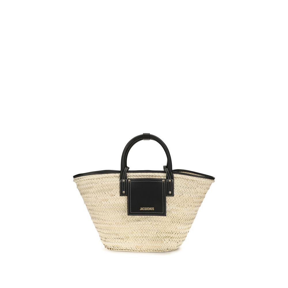 Beige Raffia Handbag
