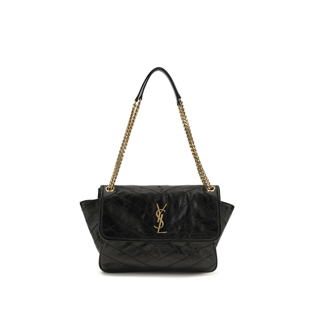 Black Calf Leather Bos Taurus Shoulder Bag