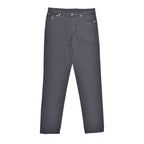 Gray Cotton Casual Pants