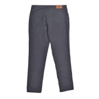 Gray Cotton Casual Pants