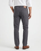 Gray Cotton Casual Pants