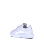 White Calf Leather Bos Taurus Platform Sneakers