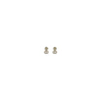 Bicolor Brass Earrings