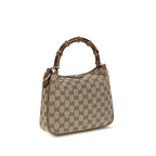 Brown Fabric Shoulder Bag