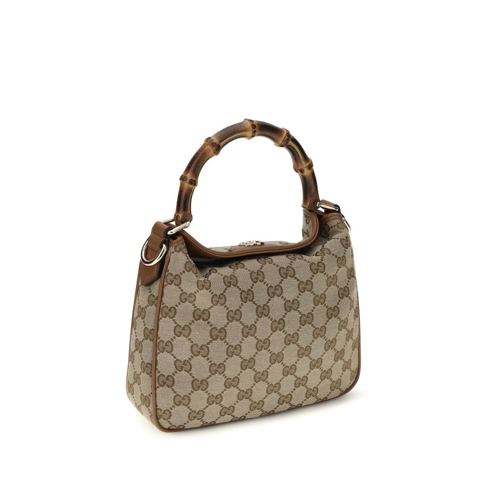 Brown Fabric Shoulder Bag