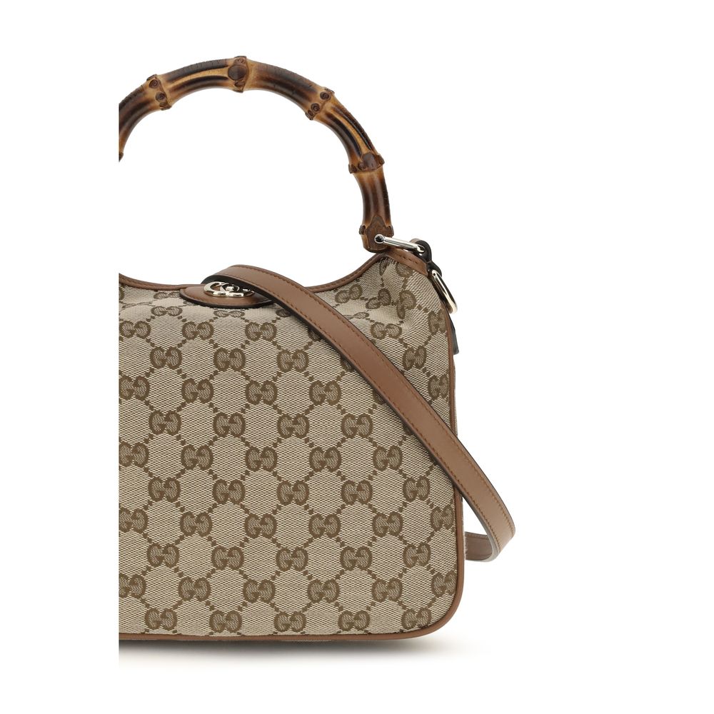 Brown Fabric Shoulder Bag