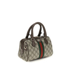 Brown Fabric Handbag