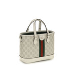 White Fabric Shoulder Bag