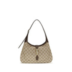 Beige Fabric Shoulder Bag