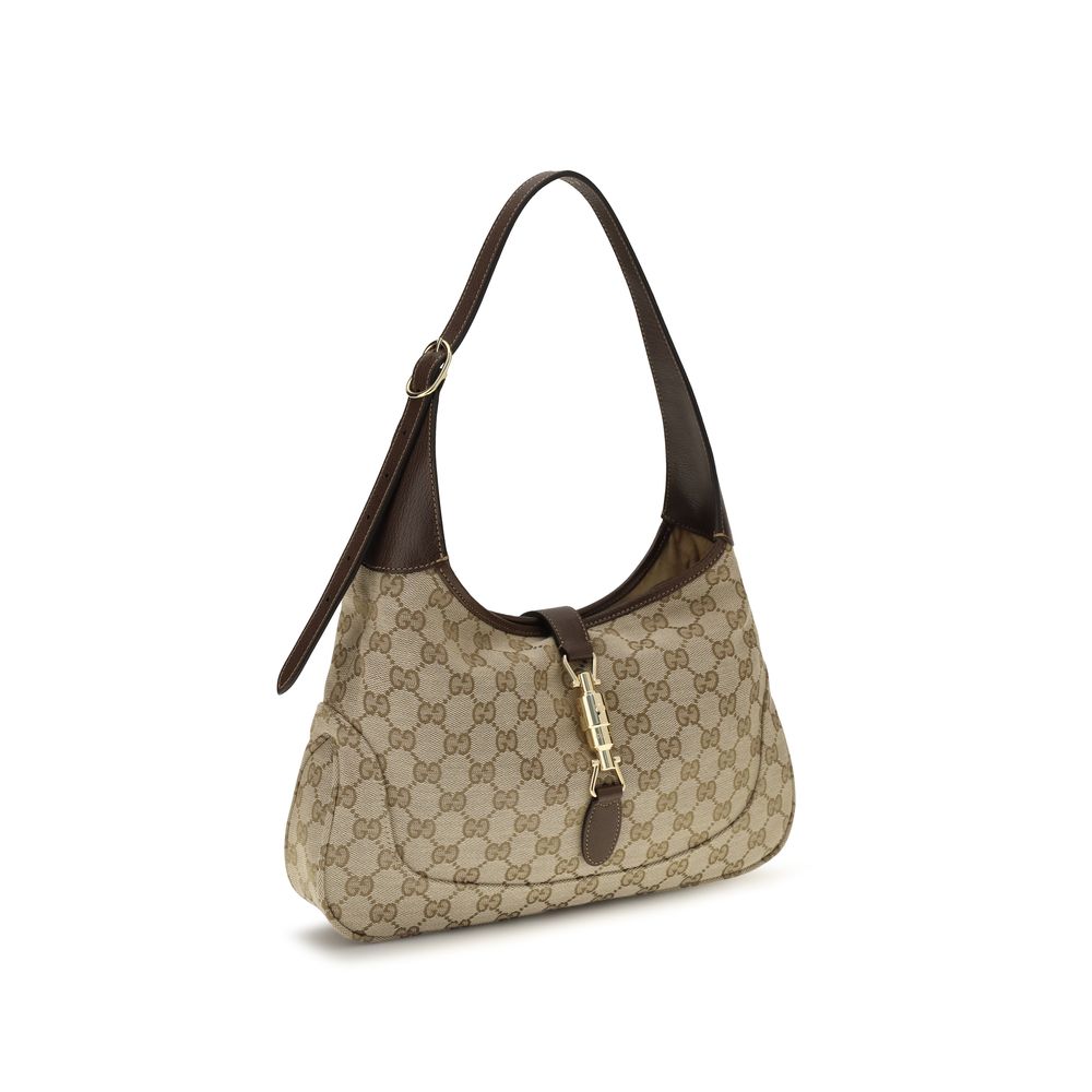 Beige Fabric Shoulder Bag