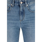 Blue Cotton Jeans Denim