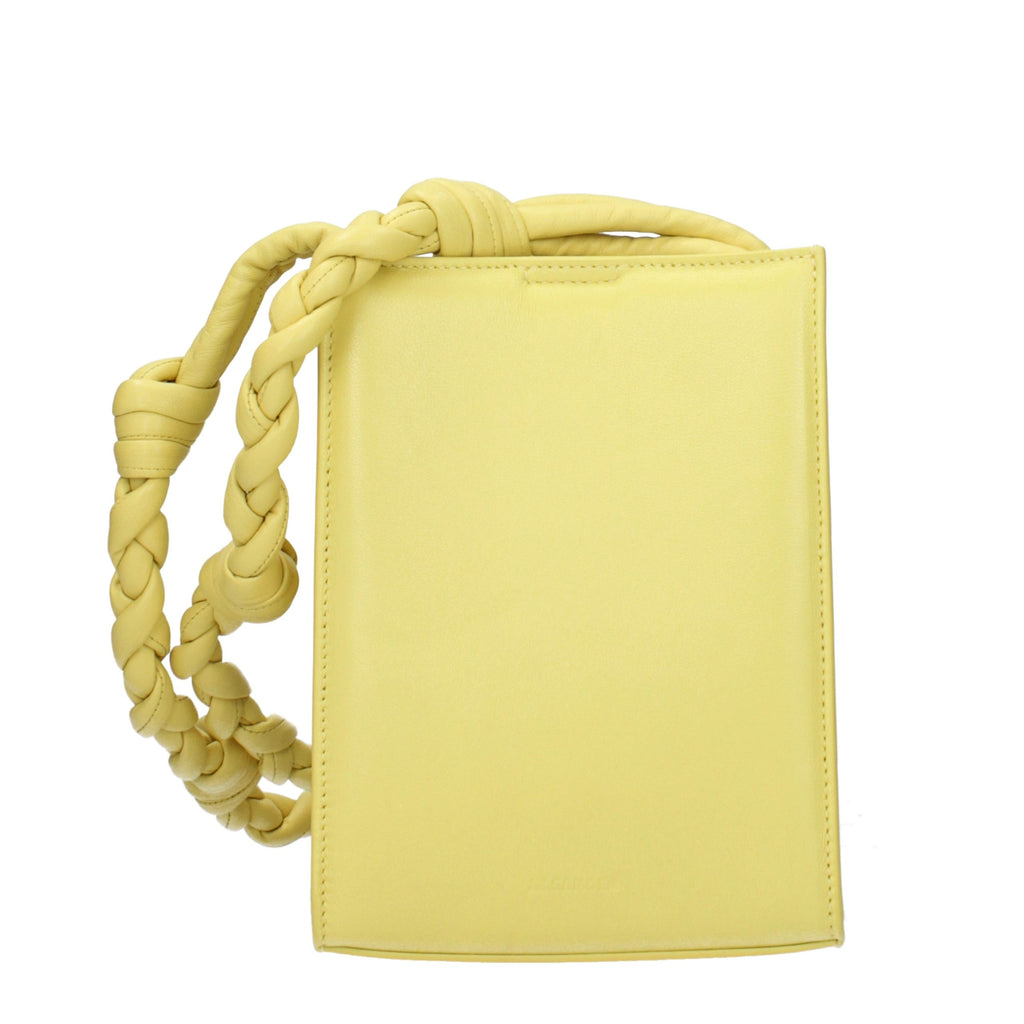 Yellow Leather Crossbody Bag