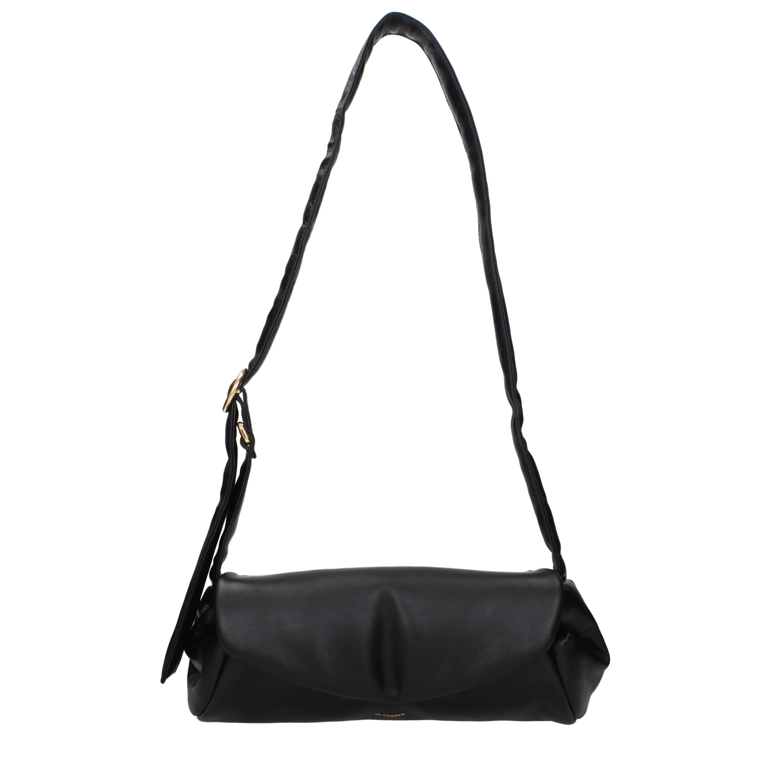Black Leather Crossbody Bag