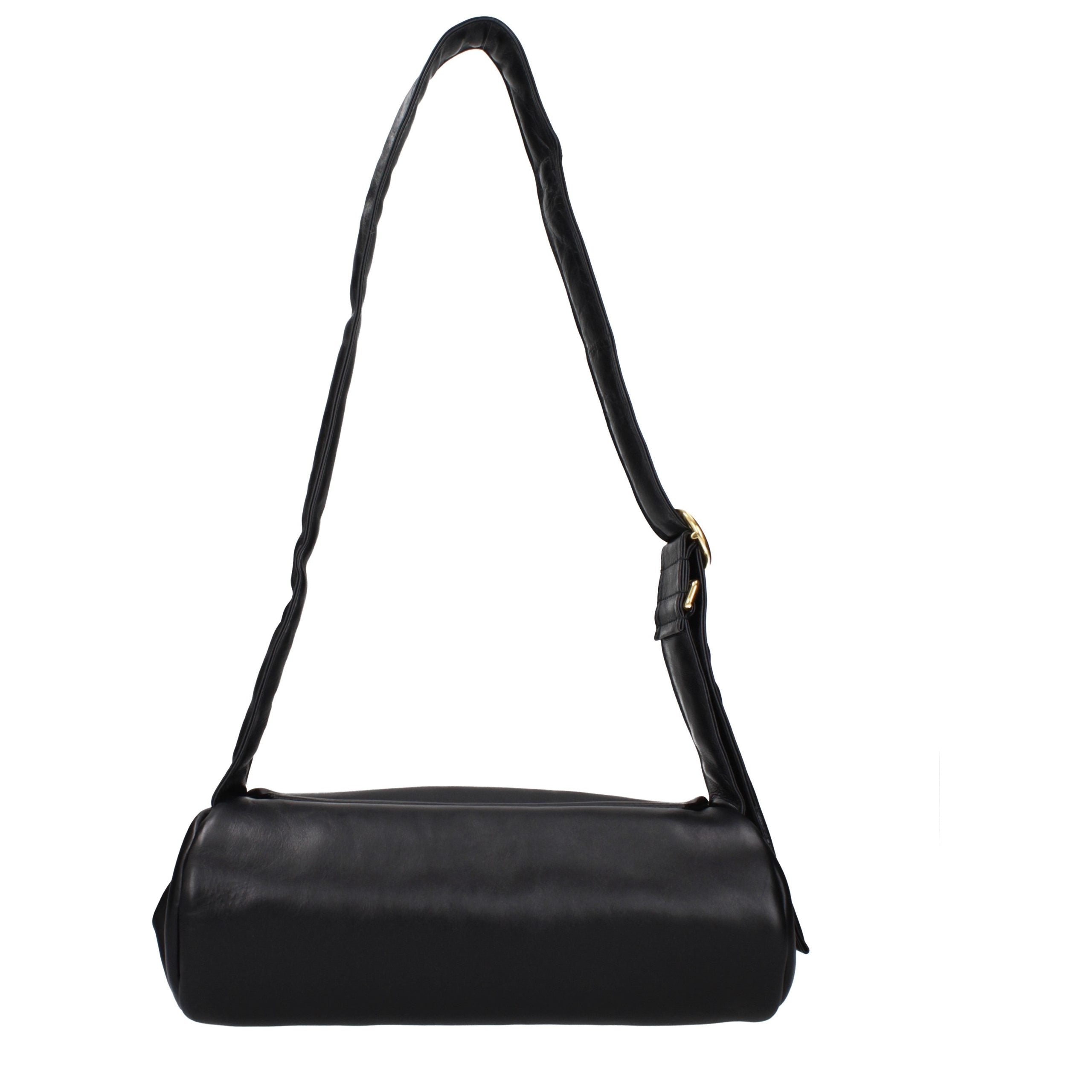 Black Leather Crossbody Bag
