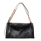 Black Leather Crossbody Bag