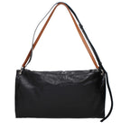 Black Leather Crossbody Bag