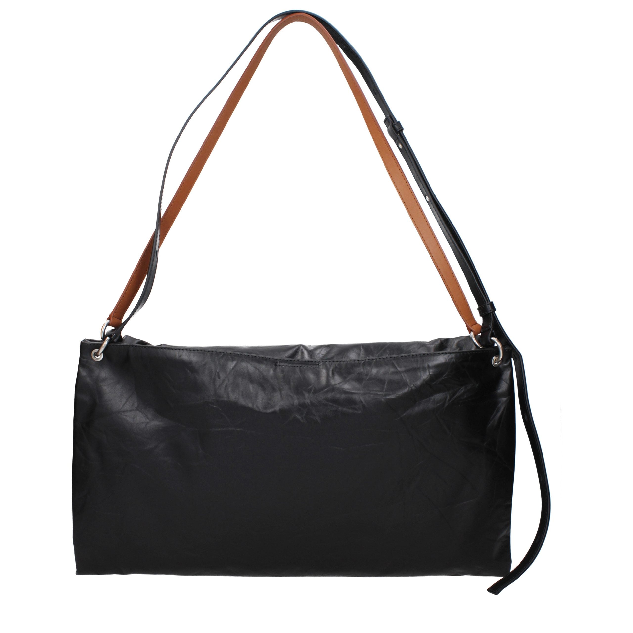 Black Leather Crossbody Bag