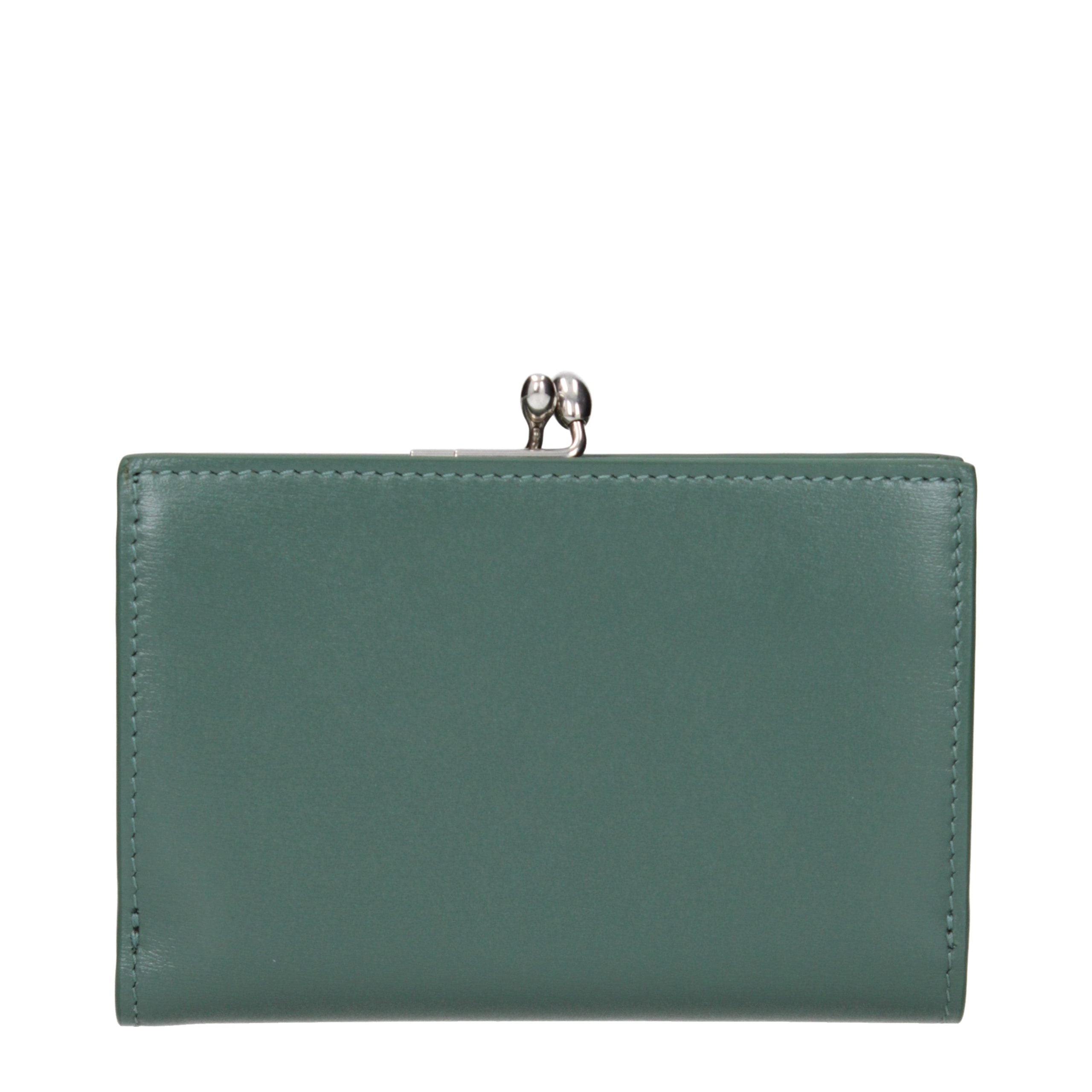Green Leather Wallet