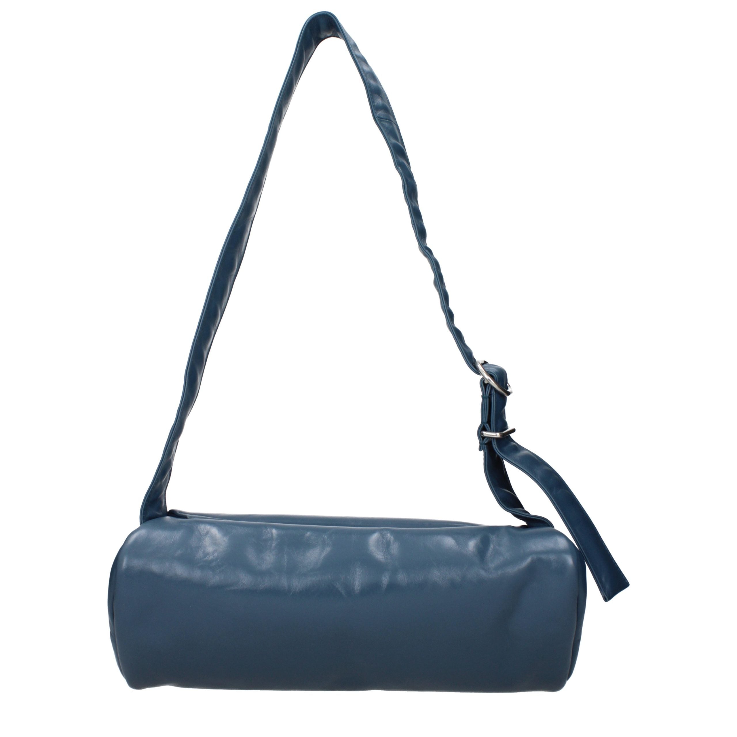 Blue Leather Crossbody Bag