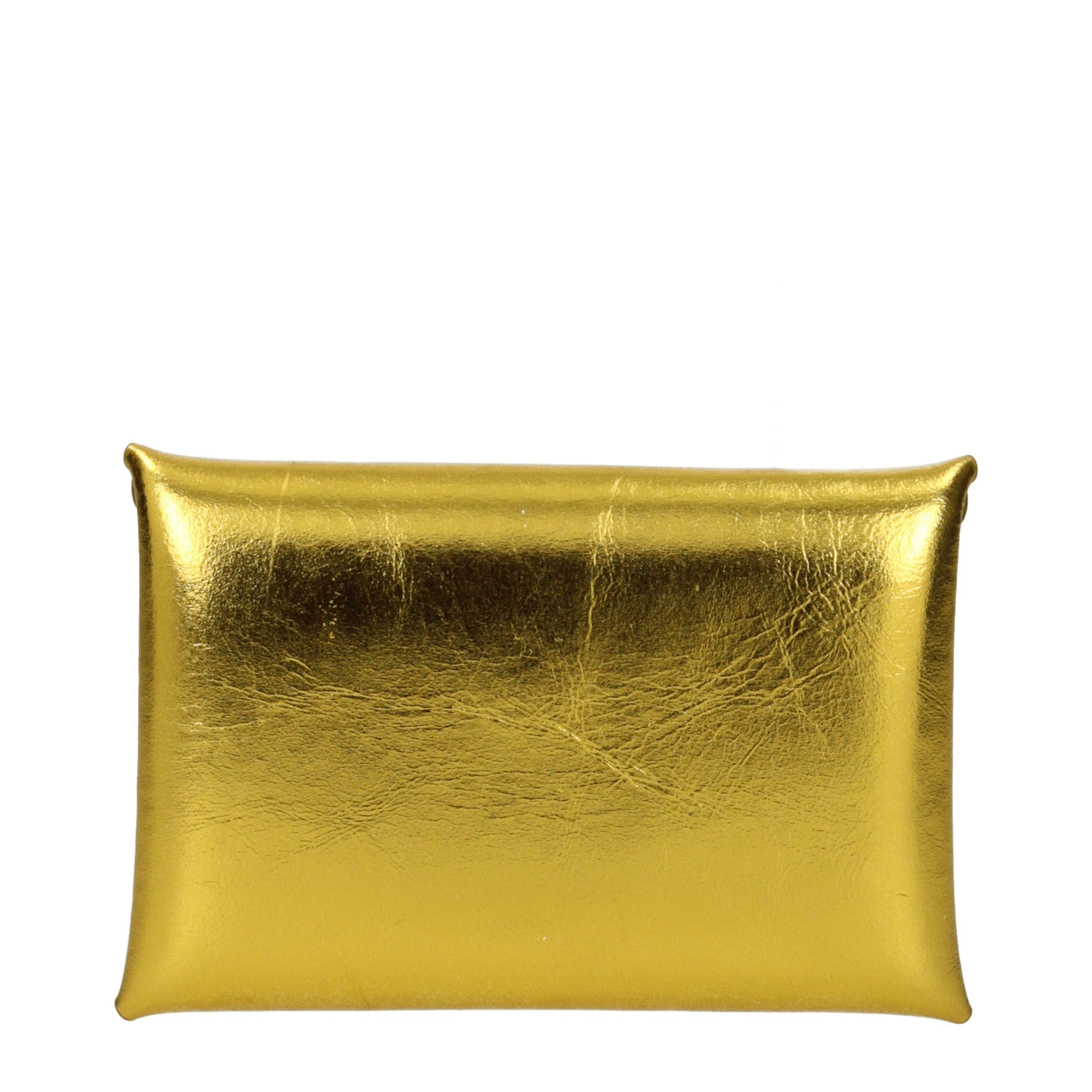 Gold Leather Wallet